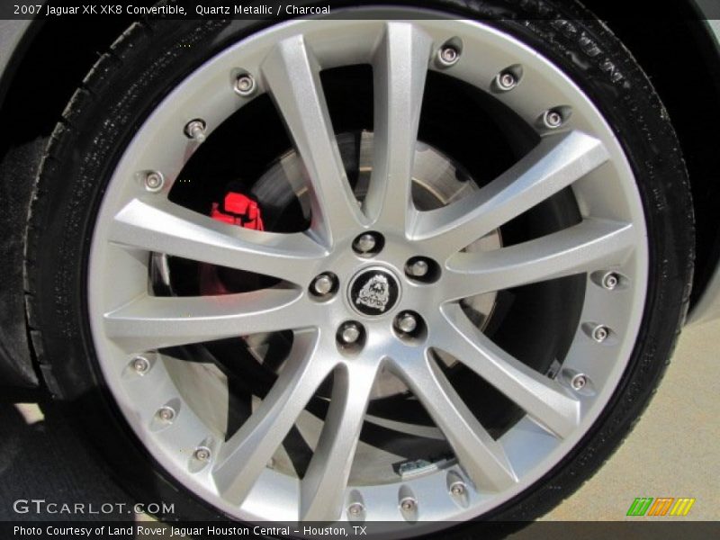 Quartz Metallic / Charcoal 2007 Jaguar XK XK8 Convertible