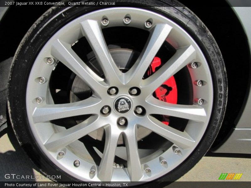 Quartz Metallic / Charcoal 2007 Jaguar XK XK8 Convertible