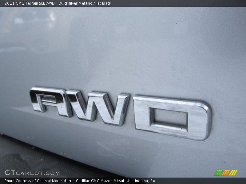 Quicksilver Metallic / Jet Black 2011 GMC Terrain SLE AWD