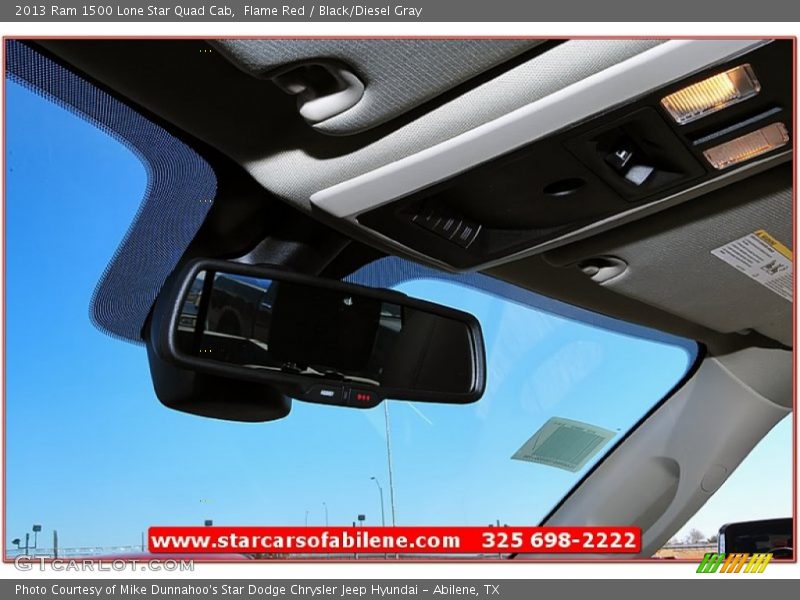 Flame Red / Black/Diesel Gray 2013 Ram 1500 Lone Star Quad Cab