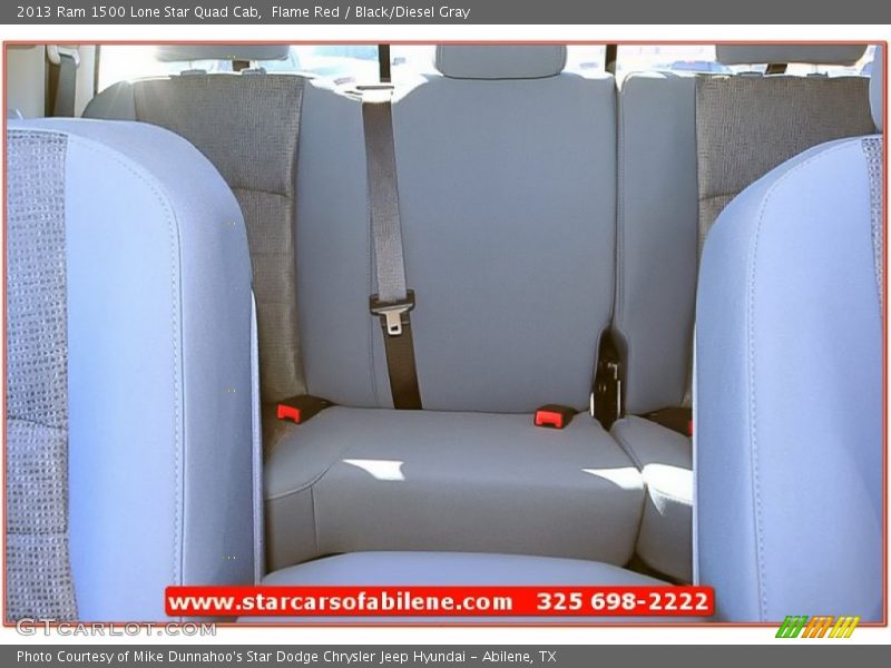 Flame Red / Black/Diesel Gray 2013 Ram 1500 Lone Star Quad Cab
