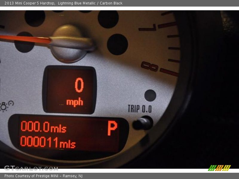 Lightning Blue Metallic / Carbon Black 2013 Mini Cooper S Hardtop