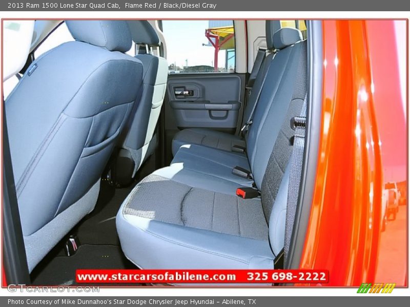 Flame Red / Black/Diesel Gray 2013 Ram 1500 Lone Star Quad Cab