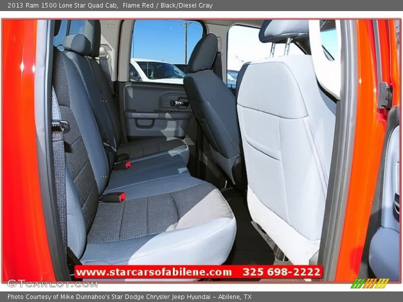 Flame Red / Black/Diesel Gray 2013 Ram 1500 Lone Star Quad Cab