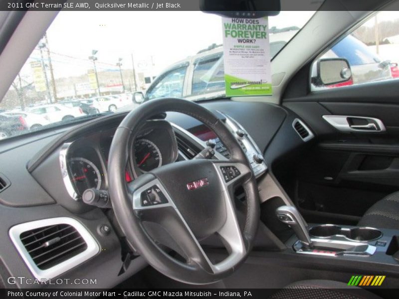 Quicksilver Metallic / Jet Black 2011 GMC Terrain SLE AWD