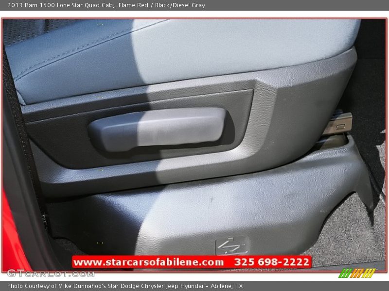 Flame Red / Black/Diesel Gray 2013 Ram 1500 Lone Star Quad Cab