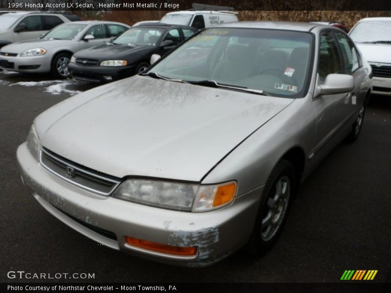 Heather Mist Metallic / Beige 1996 Honda Accord LX Sedan