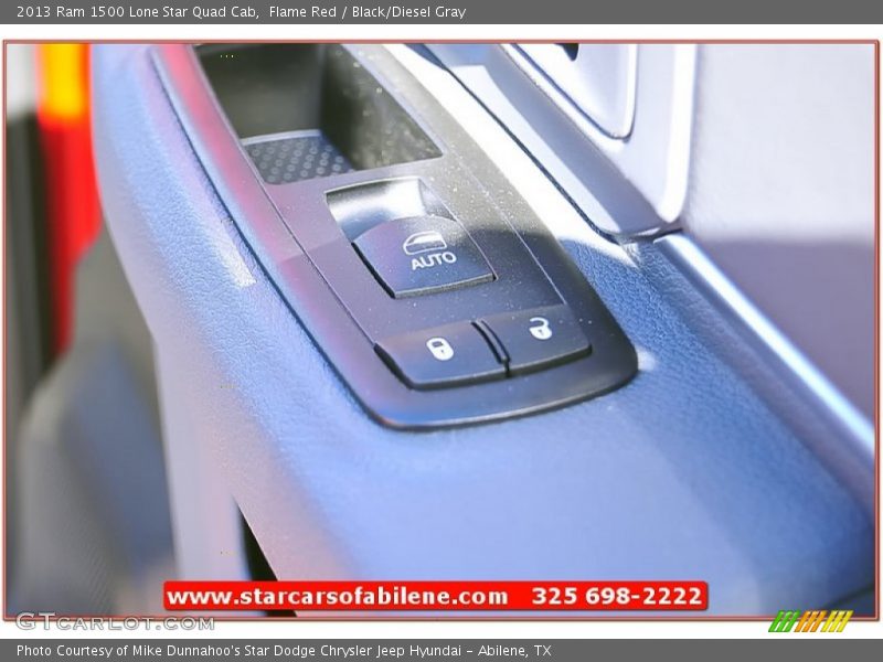 Flame Red / Black/Diesel Gray 2013 Ram 1500 Lone Star Quad Cab