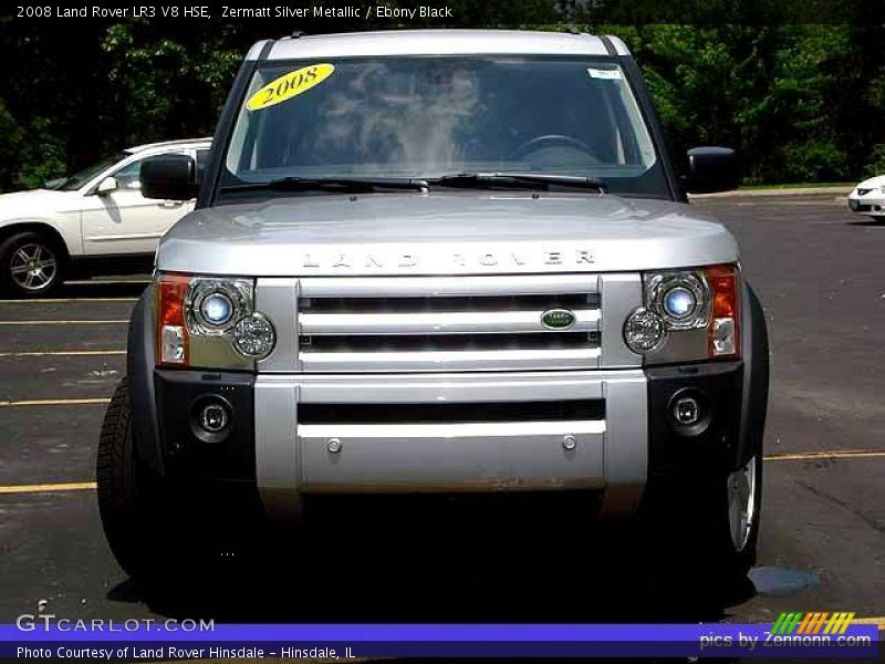 Zermatt Silver Metallic / Ebony Black 2008 Land Rover LR3 V8 HSE