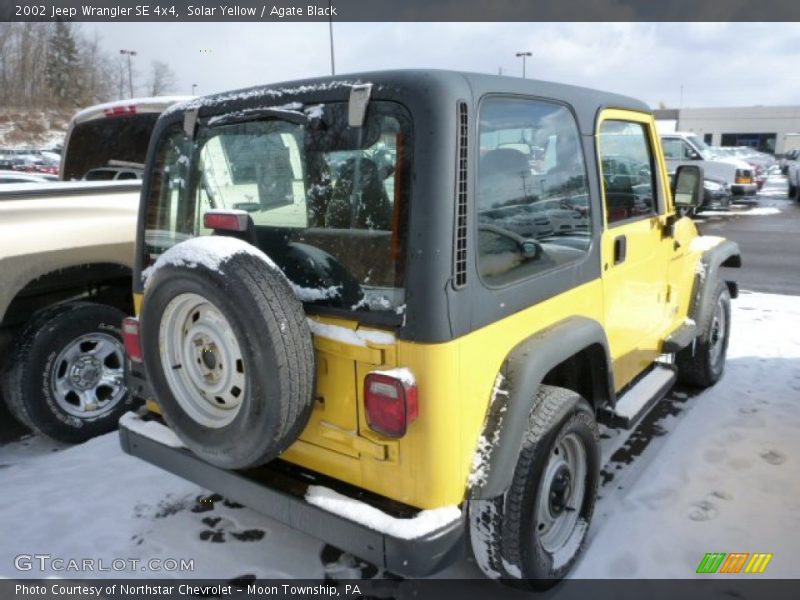 Solar Yellow / Agate Black 2002 Jeep Wrangler SE 4x4
