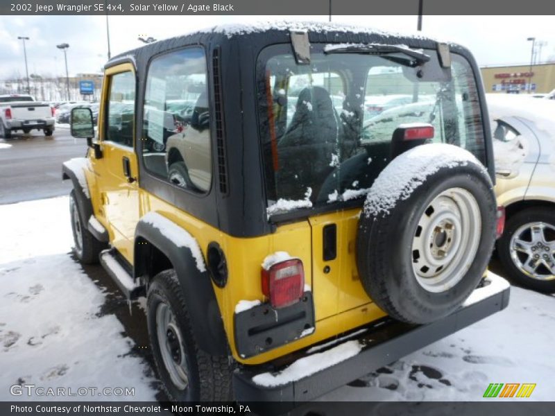 Solar Yellow / Agate Black 2002 Jeep Wrangler SE 4x4