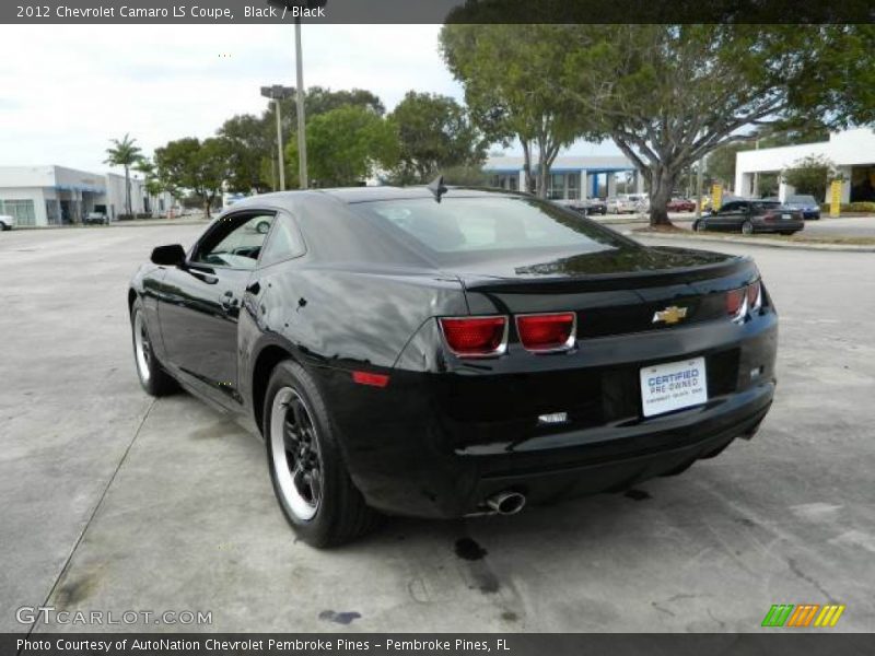 Black / Black 2012 Chevrolet Camaro LS Coupe
