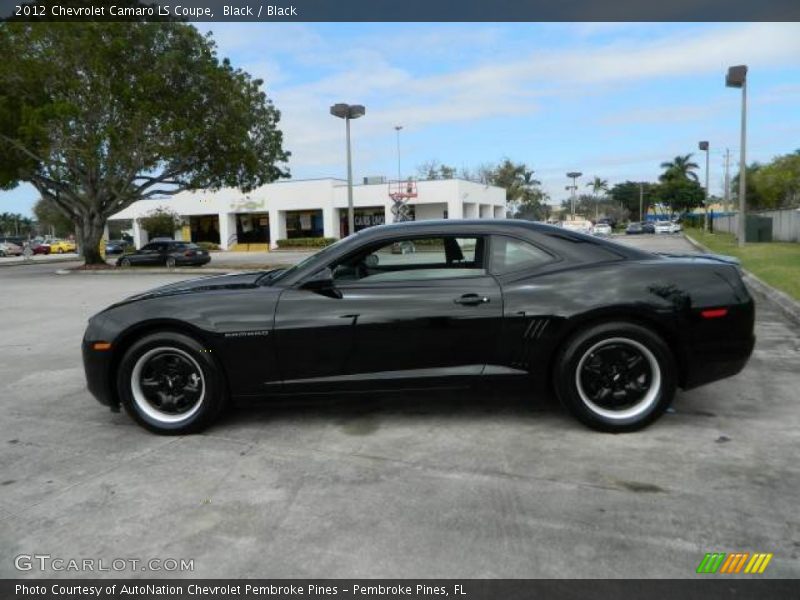 Black / Black 2012 Chevrolet Camaro LS Coupe