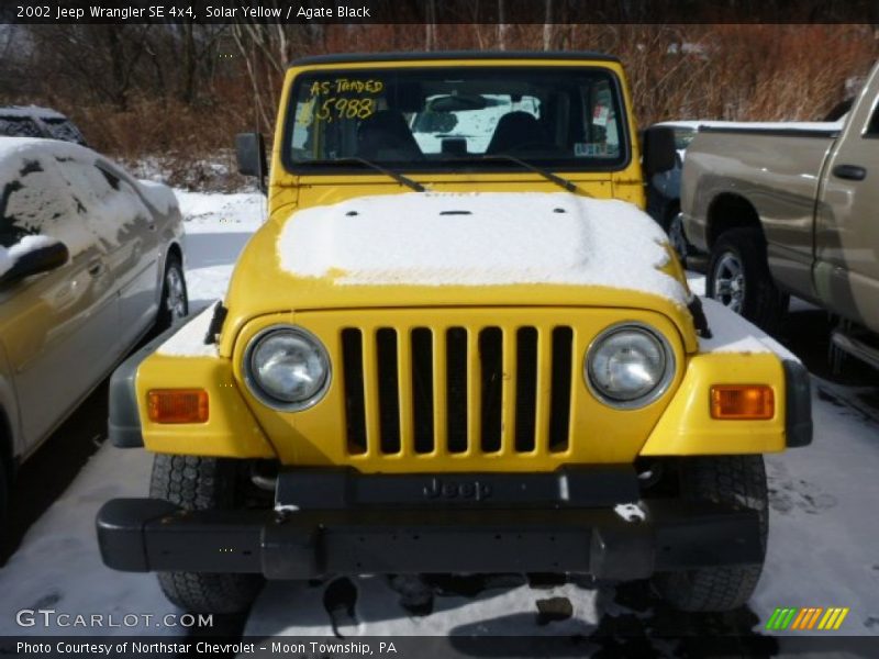 Solar Yellow / Agate Black 2002 Jeep Wrangler SE 4x4