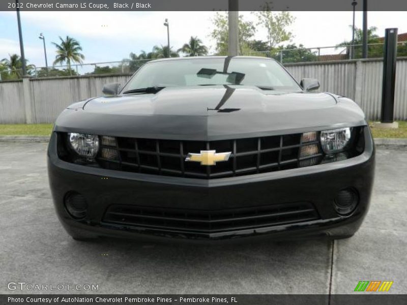 Black / Black 2012 Chevrolet Camaro LS Coupe
