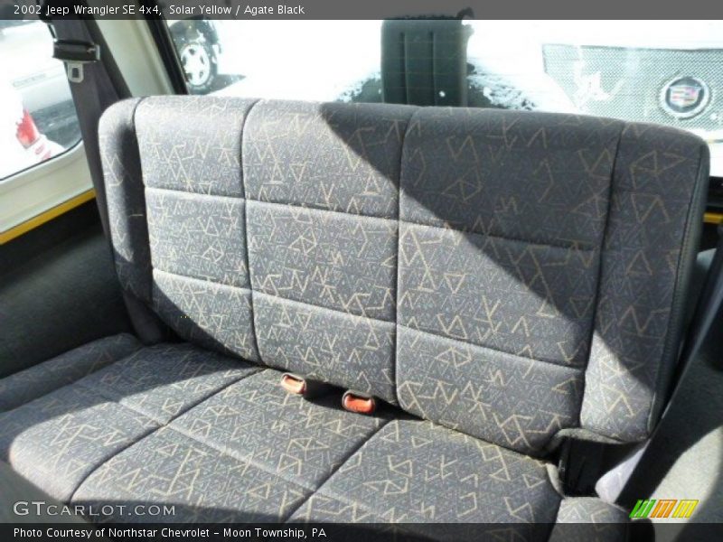 Rear Seat of 2002 Wrangler SE 4x4