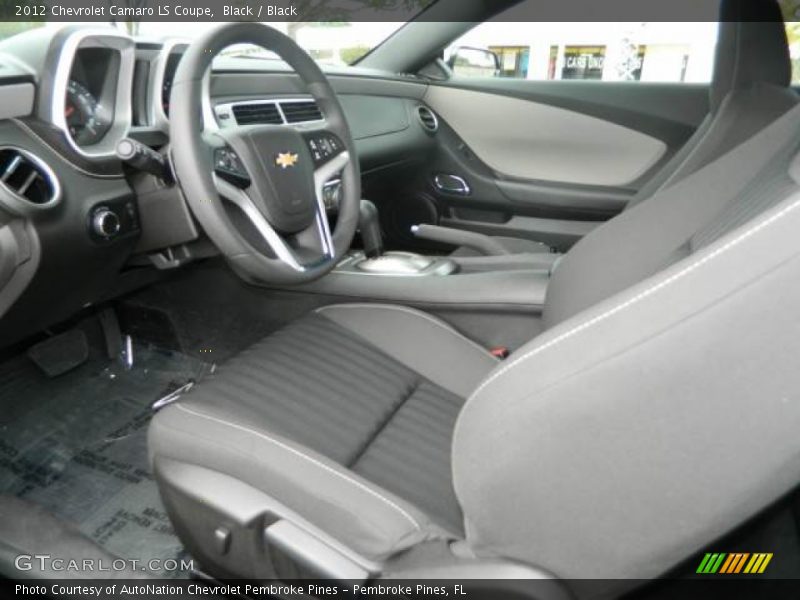 Black / Black 2012 Chevrolet Camaro LS Coupe
