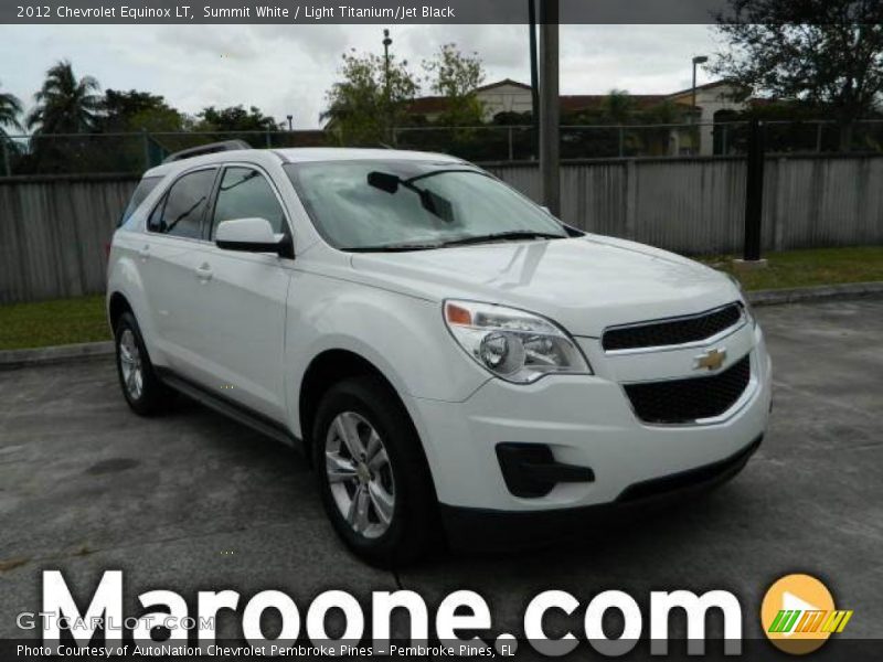Summit White / Light Titanium/Jet Black 2012 Chevrolet Equinox LT