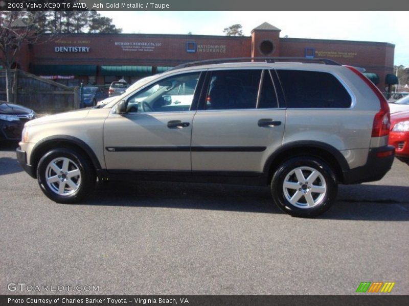 Ash Gold Metallic / Taupe 2003 Volvo XC90 T6 AWD