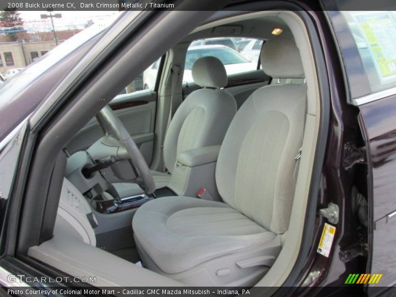 Front Seat of 2008 Lucerne CX