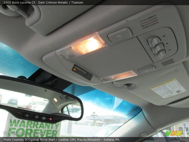 Dark Crimson Metallic / Titanium 2008 Buick Lucerne CX