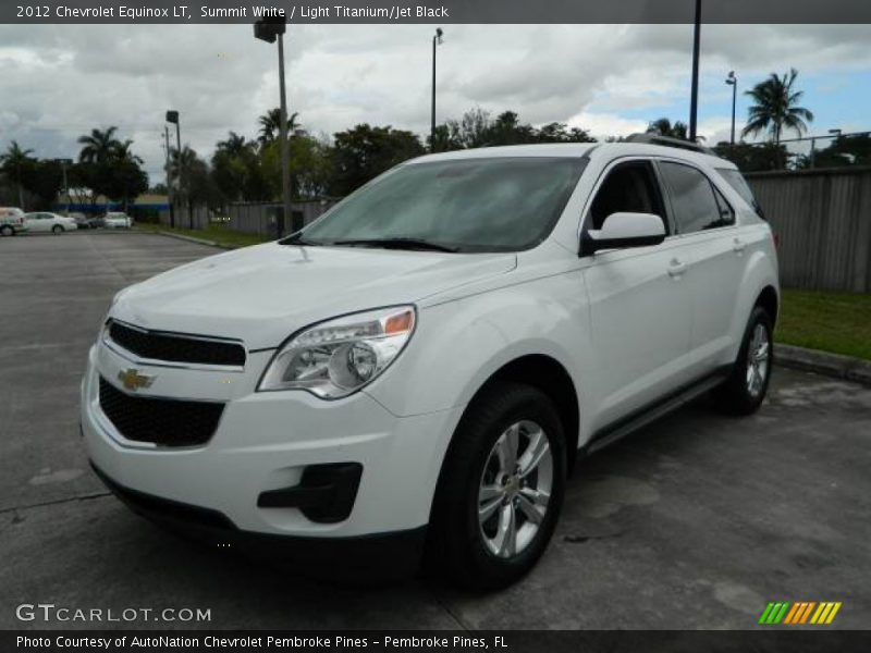 Summit White / Light Titanium/Jet Black 2012 Chevrolet Equinox LT