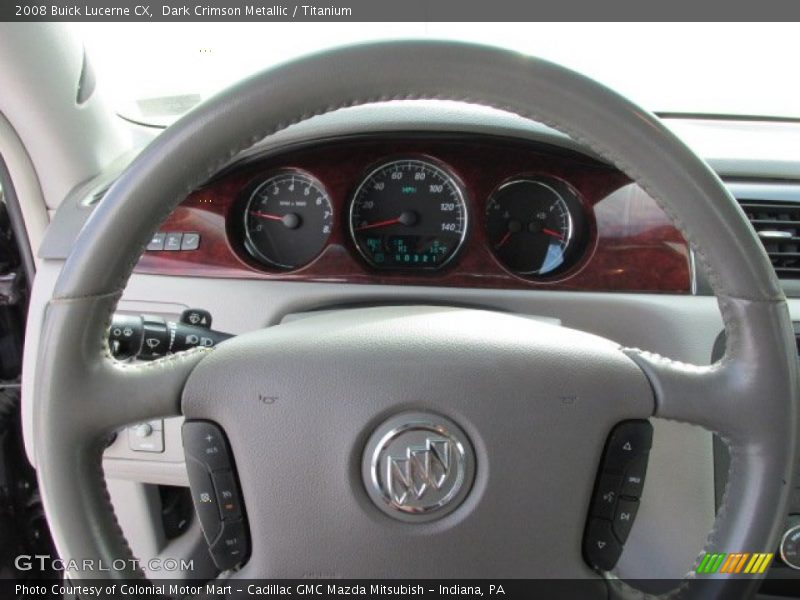 Dark Crimson Metallic / Titanium 2008 Buick Lucerne CX