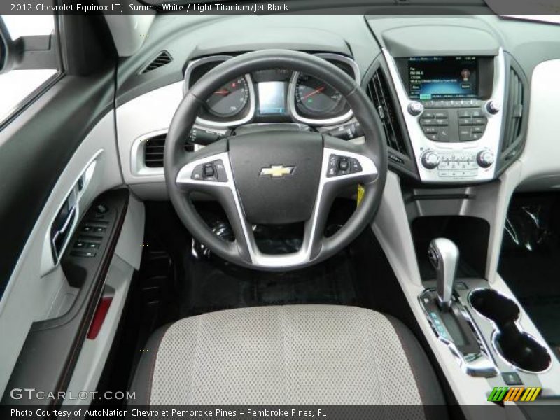 Summit White / Light Titanium/Jet Black 2012 Chevrolet Equinox LT