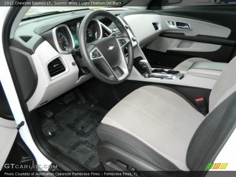 Summit White / Light Titanium/Jet Black 2012 Chevrolet Equinox LT