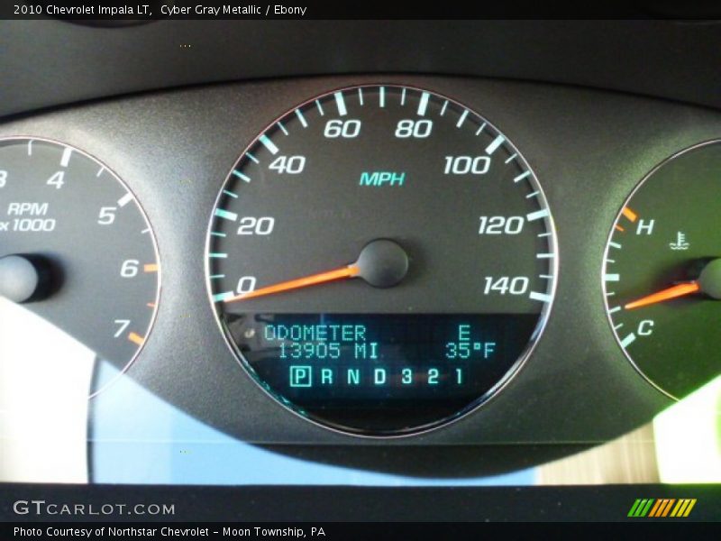 Cyber Gray Metallic / Ebony 2010 Chevrolet Impala LT