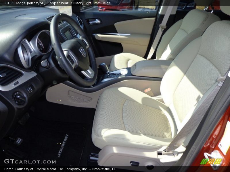 Copper Pearl / Black/Light Frost Beige 2012 Dodge Journey SE