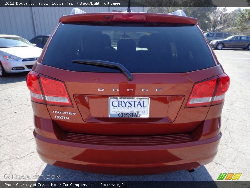 Copper Pearl / Black/Light Frost Beige 2012 Dodge Journey SE