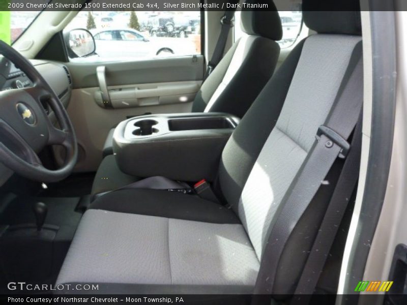 Silver Birch Metallic / Dark Titanium 2009 Chevrolet Silverado 1500 Extended Cab 4x4