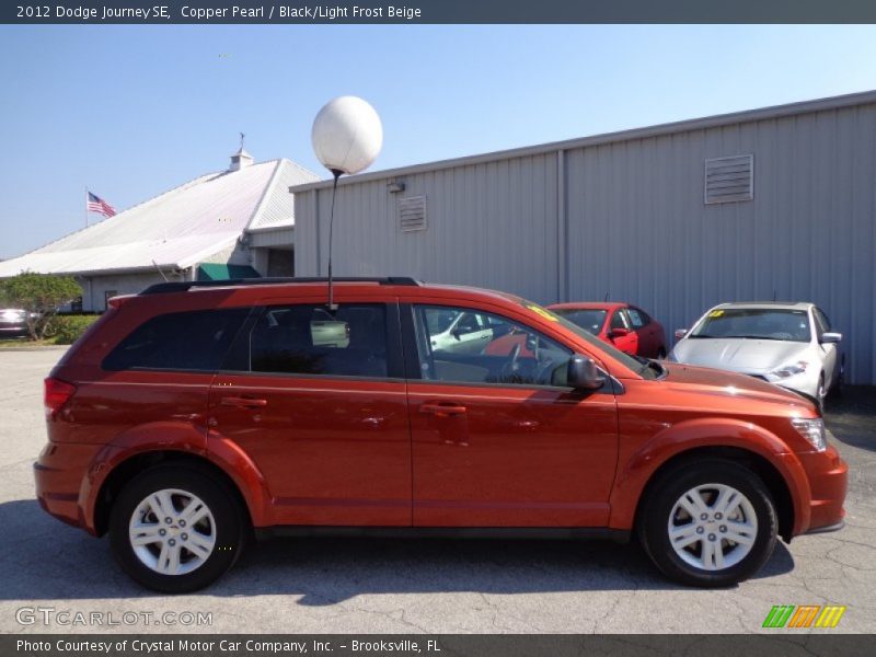 Copper Pearl / Black/Light Frost Beige 2012 Dodge Journey SE