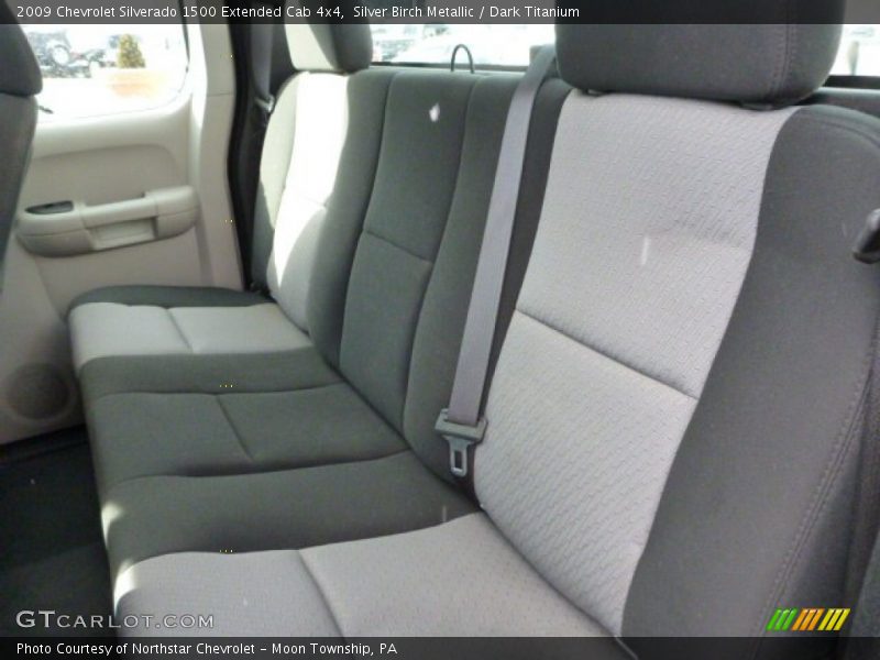 Silver Birch Metallic / Dark Titanium 2009 Chevrolet Silverado 1500 Extended Cab 4x4