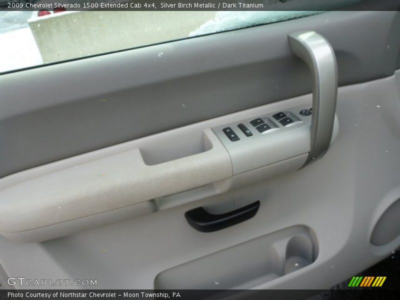 Silver Birch Metallic / Dark Titanium 2009 Chevrolet Silverado 1500 Extended Cab 4x4