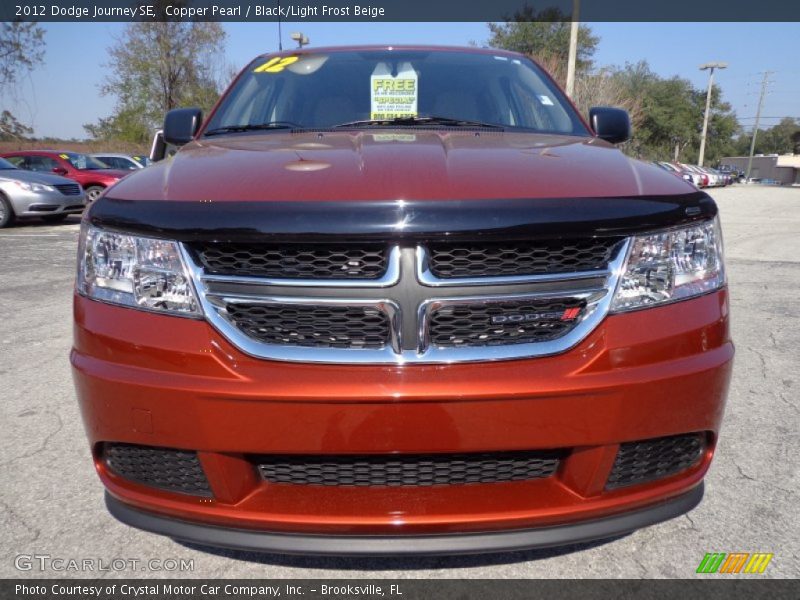 Copper Pearl / Black/Light Frost Beige 2012 Dodge Journey SE