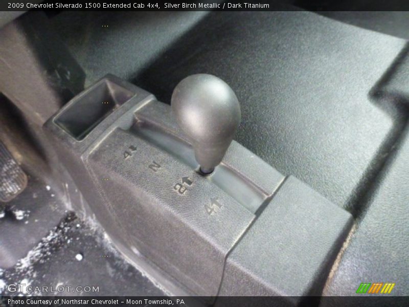 Silver Birch Metallic / Dark Titanium 2009 Chevrolet Silverado 1500 Extended Cab 4x4