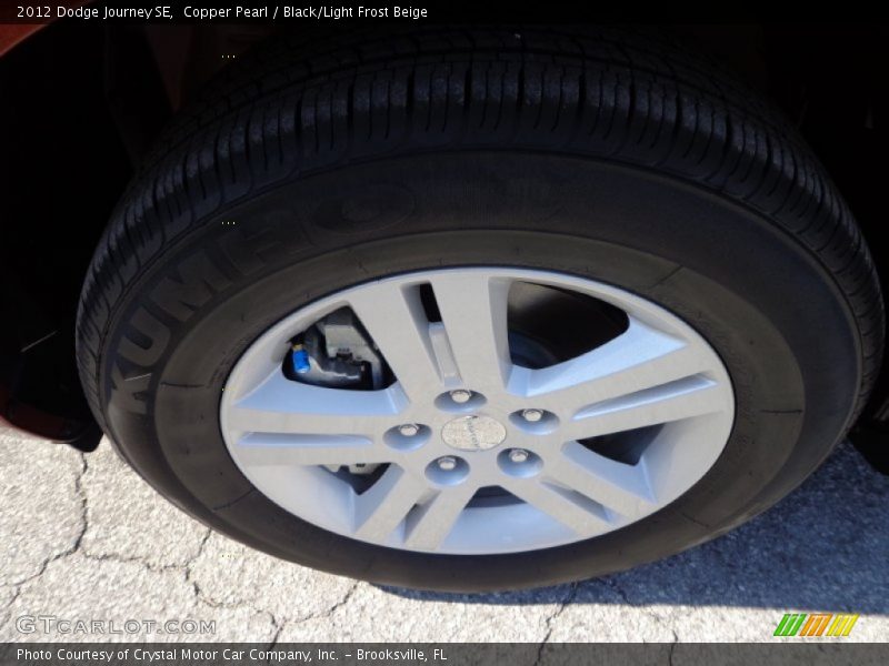 Copper Pearl / Black/Light Frost Beige 2012 Dodge Journey SE