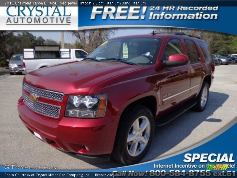 Red Jewel Tintcoat / Light Titanium/Dark Titanium 2011 Chevrolet Tahoe LT 4x4