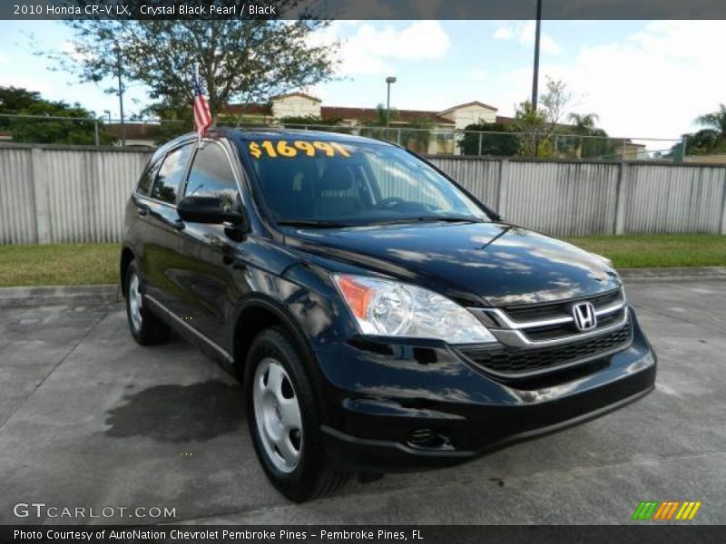 Crystal Black Pearl / Black 2010 Honda CR-V LX