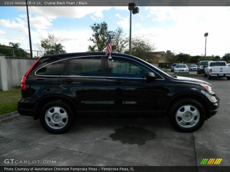 Crystal Black Pearl / Black 2010 Honda CR-V LX