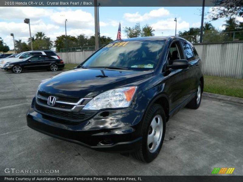 Crystal Black Pearl / Black 2010 Honda CR-V LX
