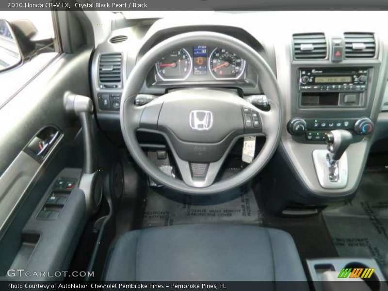 Crystal Black Pearl / Black 2010 Honda CR-V LX