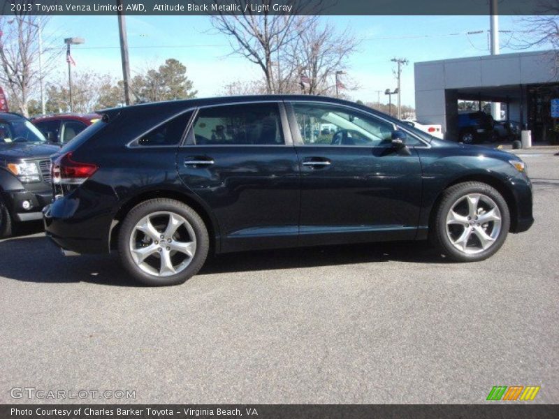 Attitude Black Metallic / Light Gray 2013 Toyota Venza Limited AWD