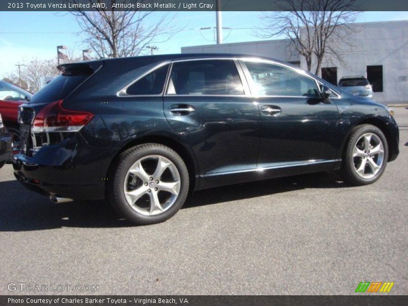 Attitude Black Metallic / Light Gray 2013 Toyota Venza Limited AWD