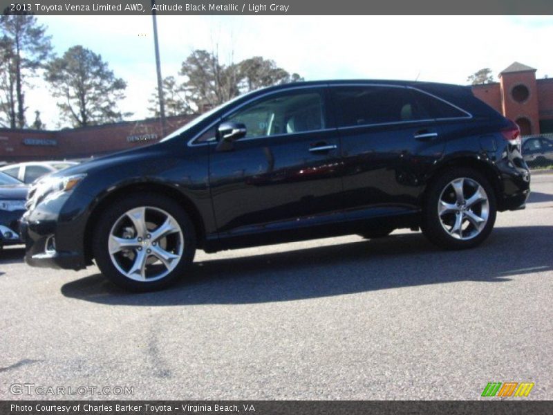Attitude Black Metallic / Light Gray 2013 Toyota Venza Limited AWD