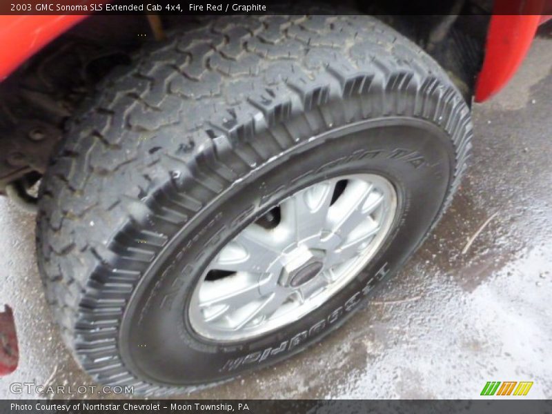 Fire Red / Graphite 2003 GMC Sonoma SLS Extended Cab 4x4
