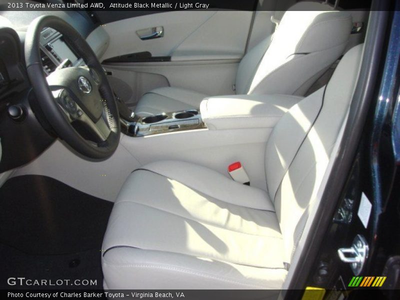 Attitude Black Metallic / Light Gray 2013 Toyota Venza Limited AWD