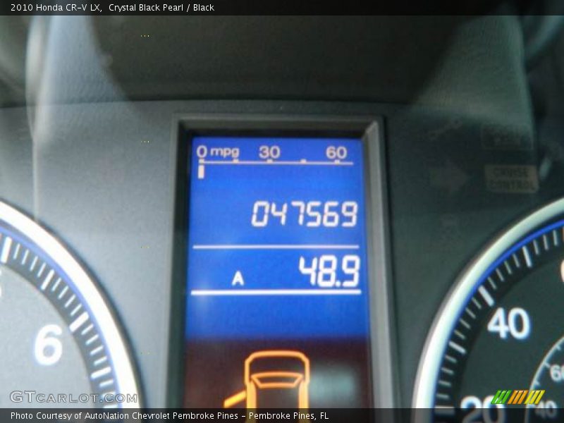 Crystal Black Pearl / Black 2010 Honda CR-V LX